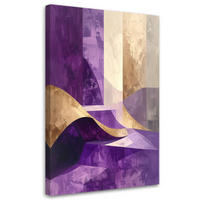 LEINWANDBILD Abstraktion 40x60cm - Lila, Textil (40/60cm) - Feeby