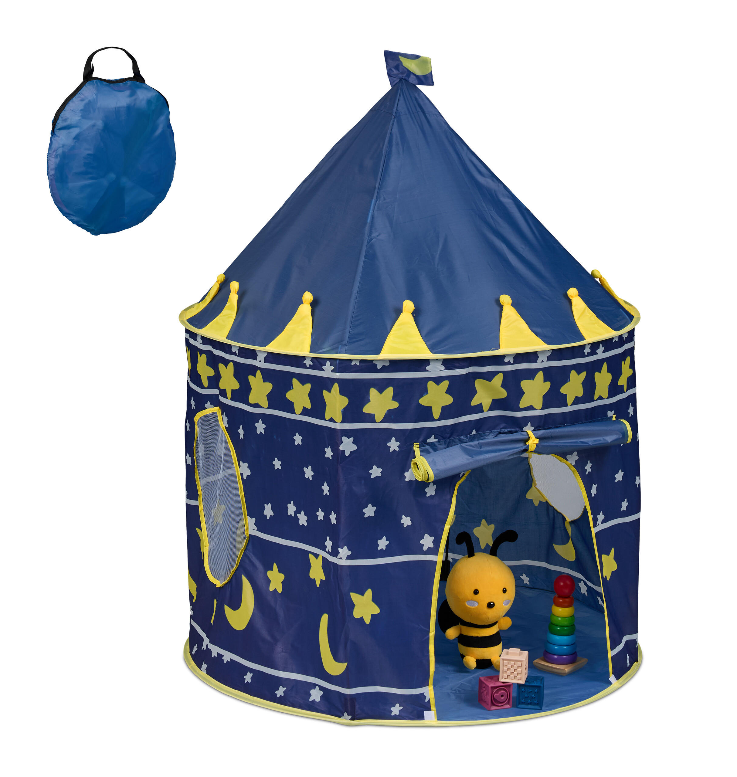 SPIELZELT - Multicolor, Kunststoff/Textil (100/100cm) - Relaxdays