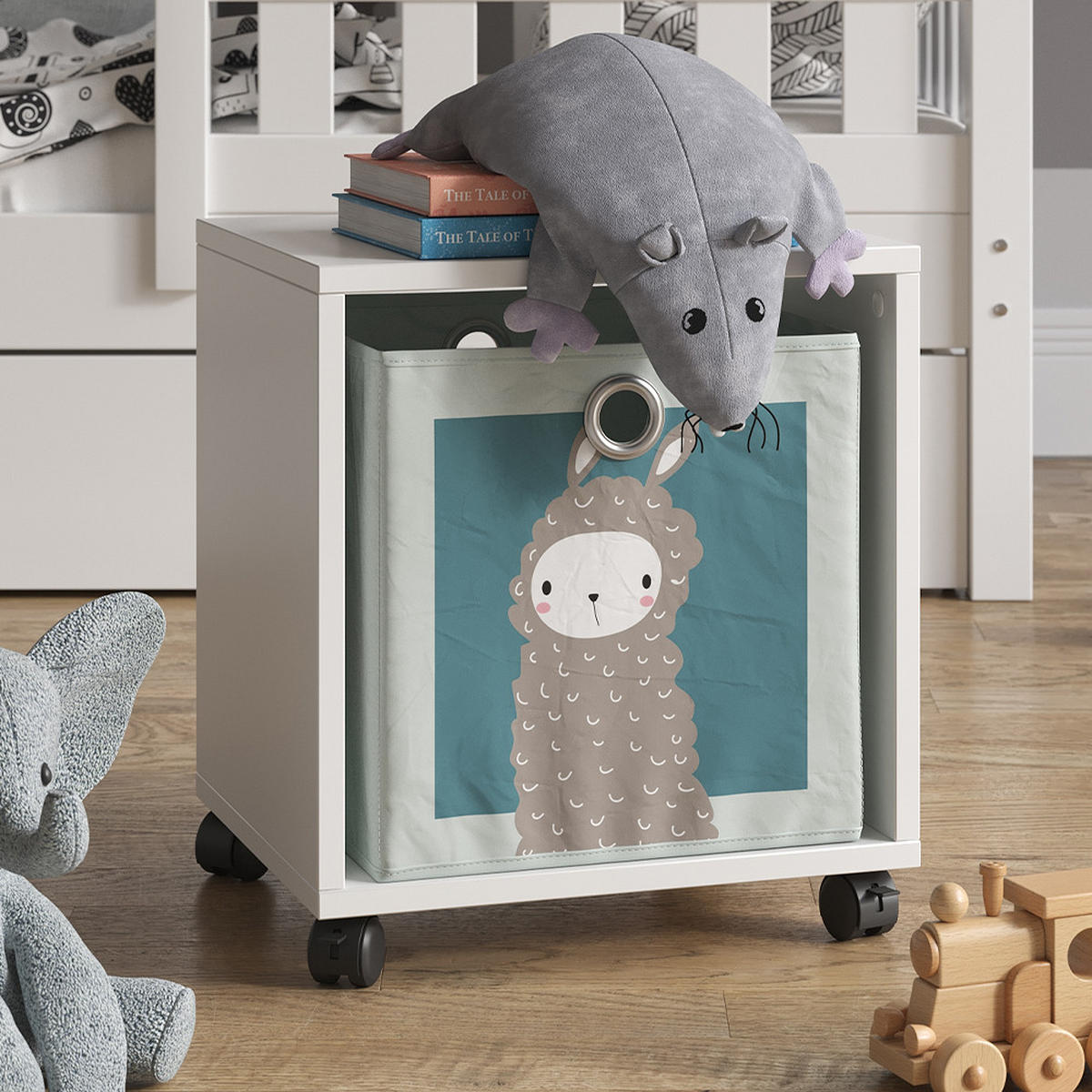 KINDERREGAL Luigi Weiß 36.8 x 42.4 cm - Weiß, Holzwerkstoff (36.8/42.4/30.8cm) - Vicco