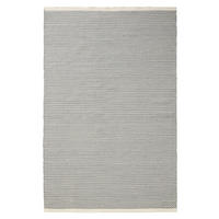 WOLLTEPPICH Laura handgewebt 120/170 cm - Grau, Naturmaterialien/Textil (120/170cm) - benuta Pure
