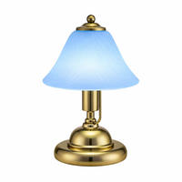 LED TISCHLEUCHTE Messing ANTIK - Messingfarben, Glas (17/17/27cm) - Globo Lighting