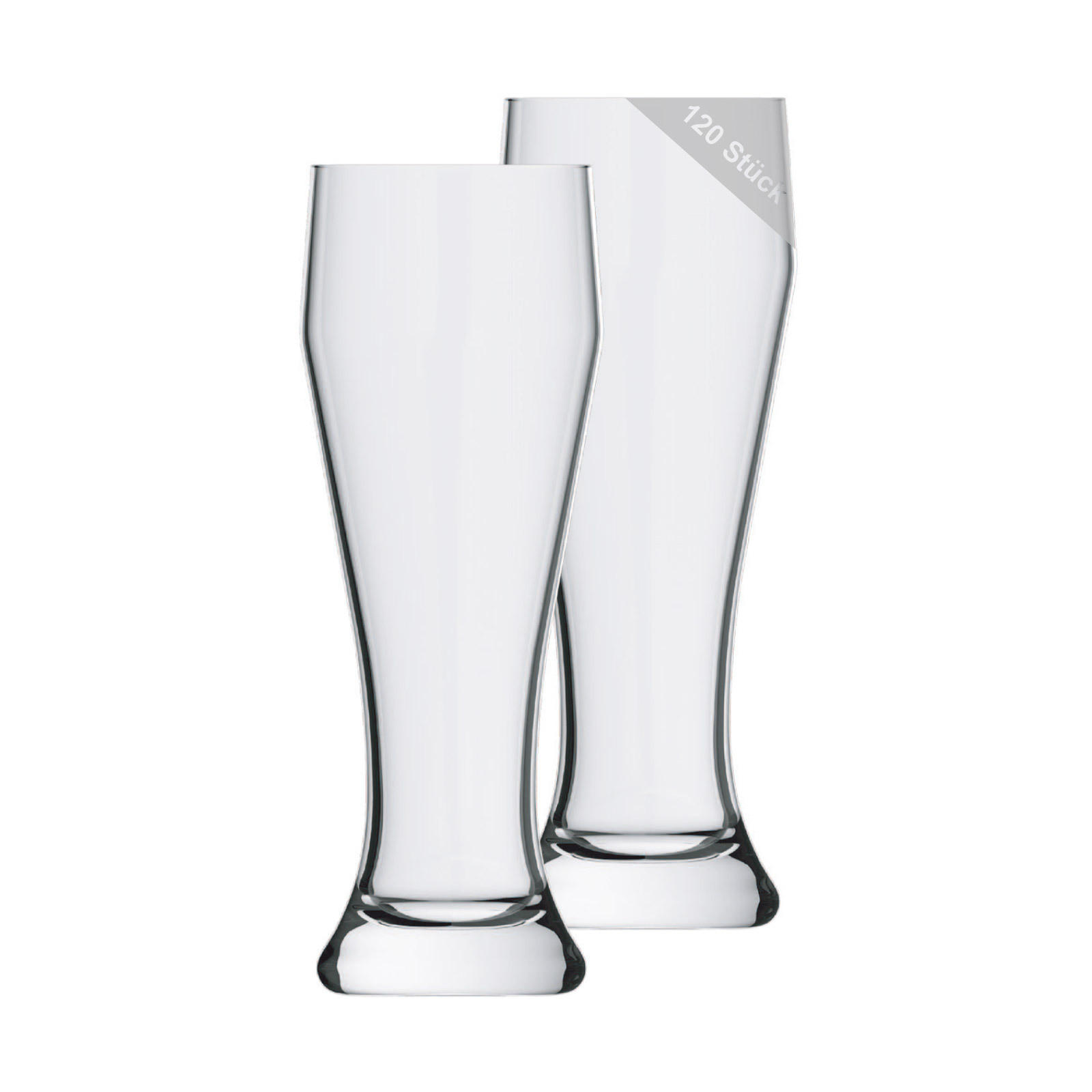 WEIZENBIERGLÄSER Ranft transparent 0,5 l 120er Set - Transparent, Glas (0.5L) - Rastal