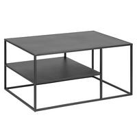 COUCHTISCH mit 1 Ablage Schwarz - Schwarz, Holzwerkstoff (60/90/45cm) - ebuy24