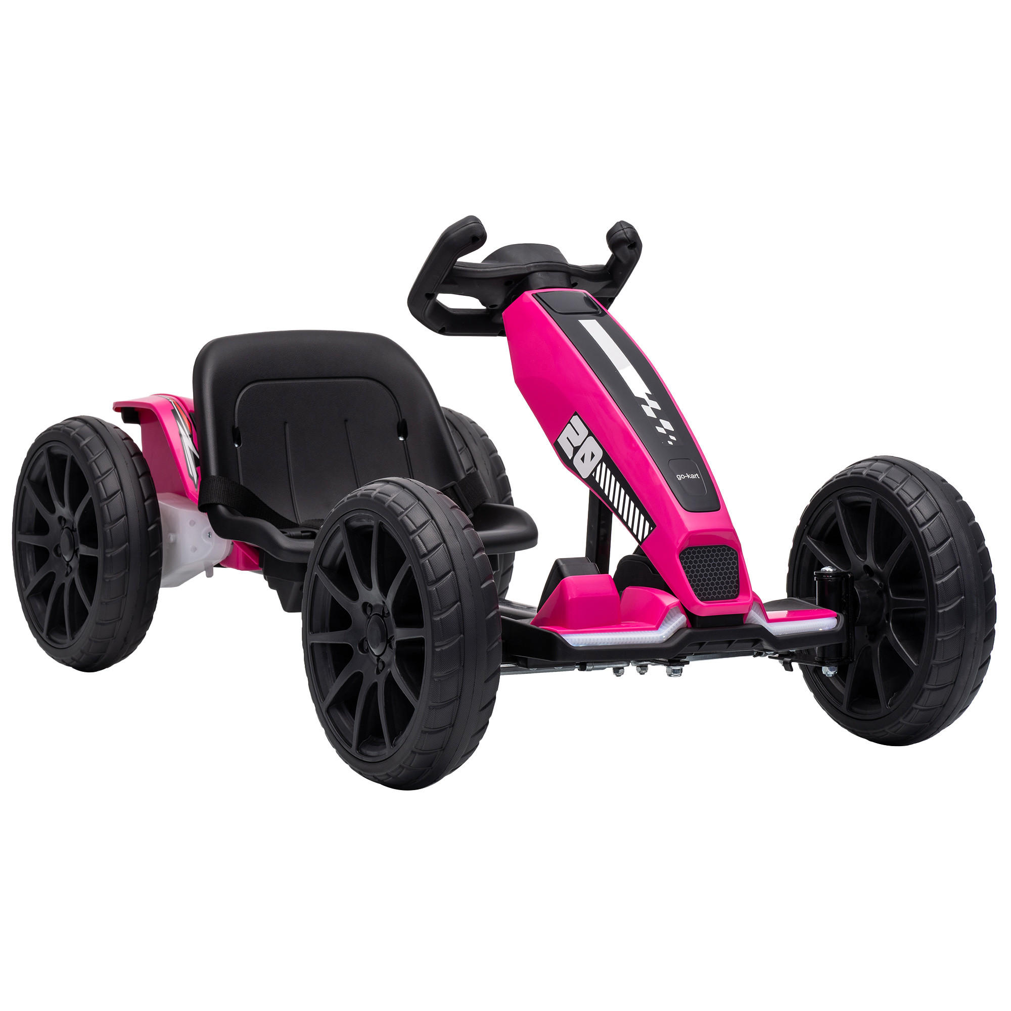 Aiyaplay Kinder-Gokart Rosa 55.5x46.5x98 cm