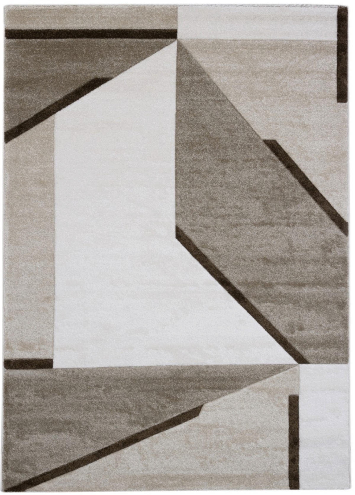 TEPPICH modern Flachgewebe TEMPO Beige 120 x 170 cm - Beige, Textil (120/170cm) - Novatrend