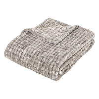 FLEECEDECKE Flan 125/150 cm - Grau, Textil (1/125cm) - Atmosphera Createur d´interieur