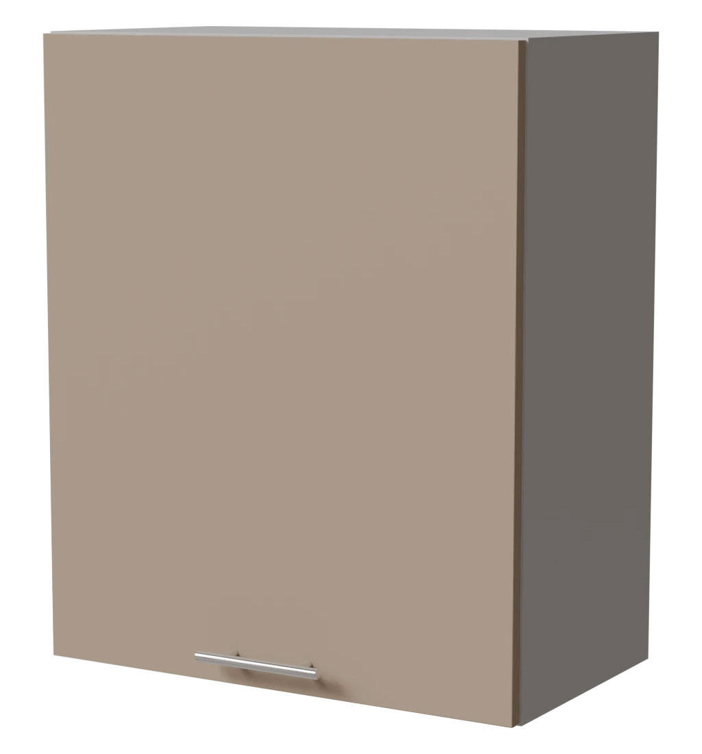 HÄNGESCHRANK Brerra W2/60 Grau / RAL 1019 graubeige Matt 60 / 32,5 / 72cm - Graubraun/Grau, Holz/Holzwerkstoff (60/72/32.5cm) - Feldmann-Wohnen