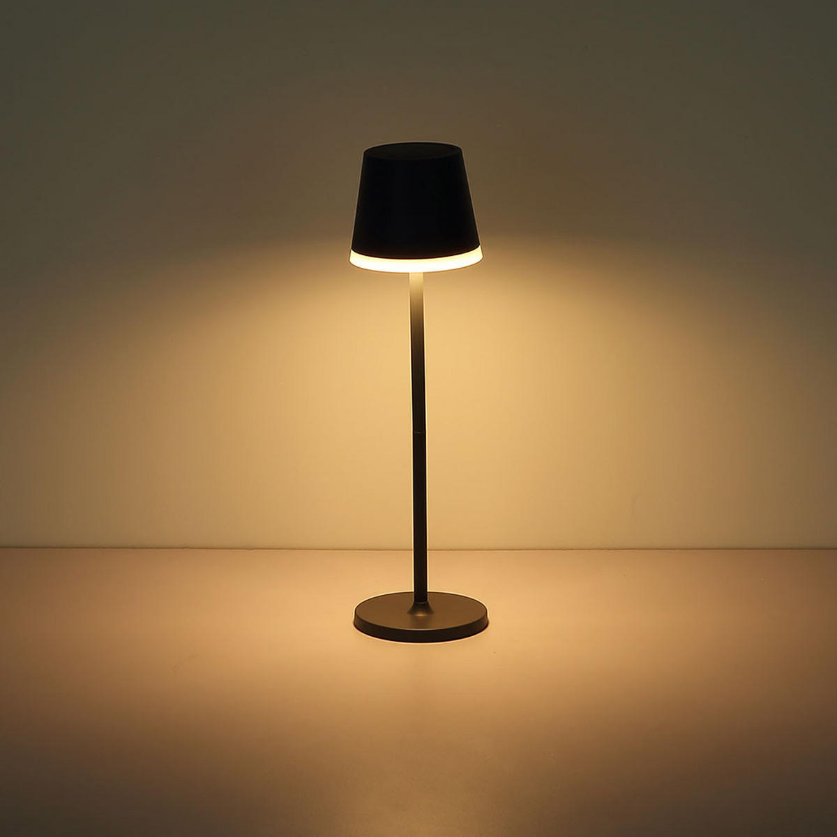 LED AUSSENLEUCHTE Solarleuchte Anthrazit - Anthrazit, Metall (11/11/41cm) - Globo Lighting