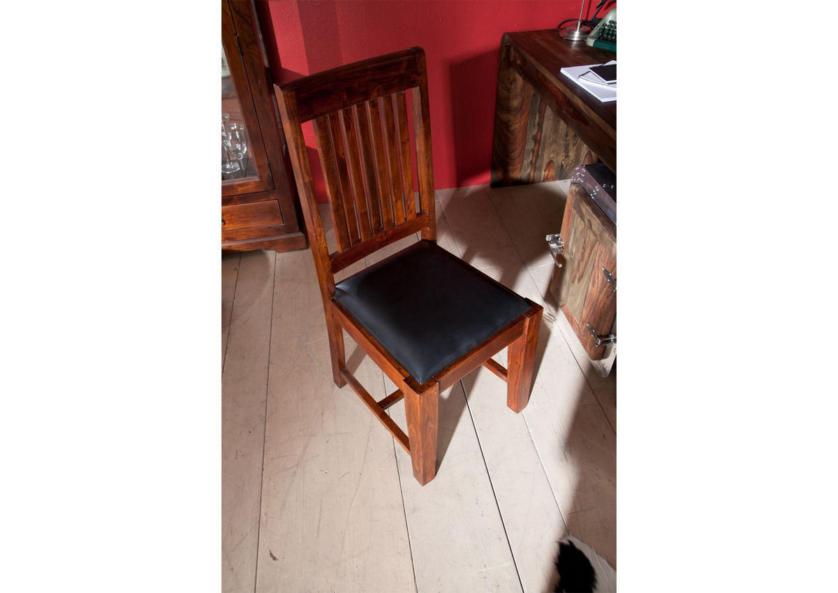STUHL Massivholz 48 x 51 x 100 cm dunkelbraun OXFORD #15 - Dunkelbraun, Holz (48/100/51cm) - Massivmoebel24