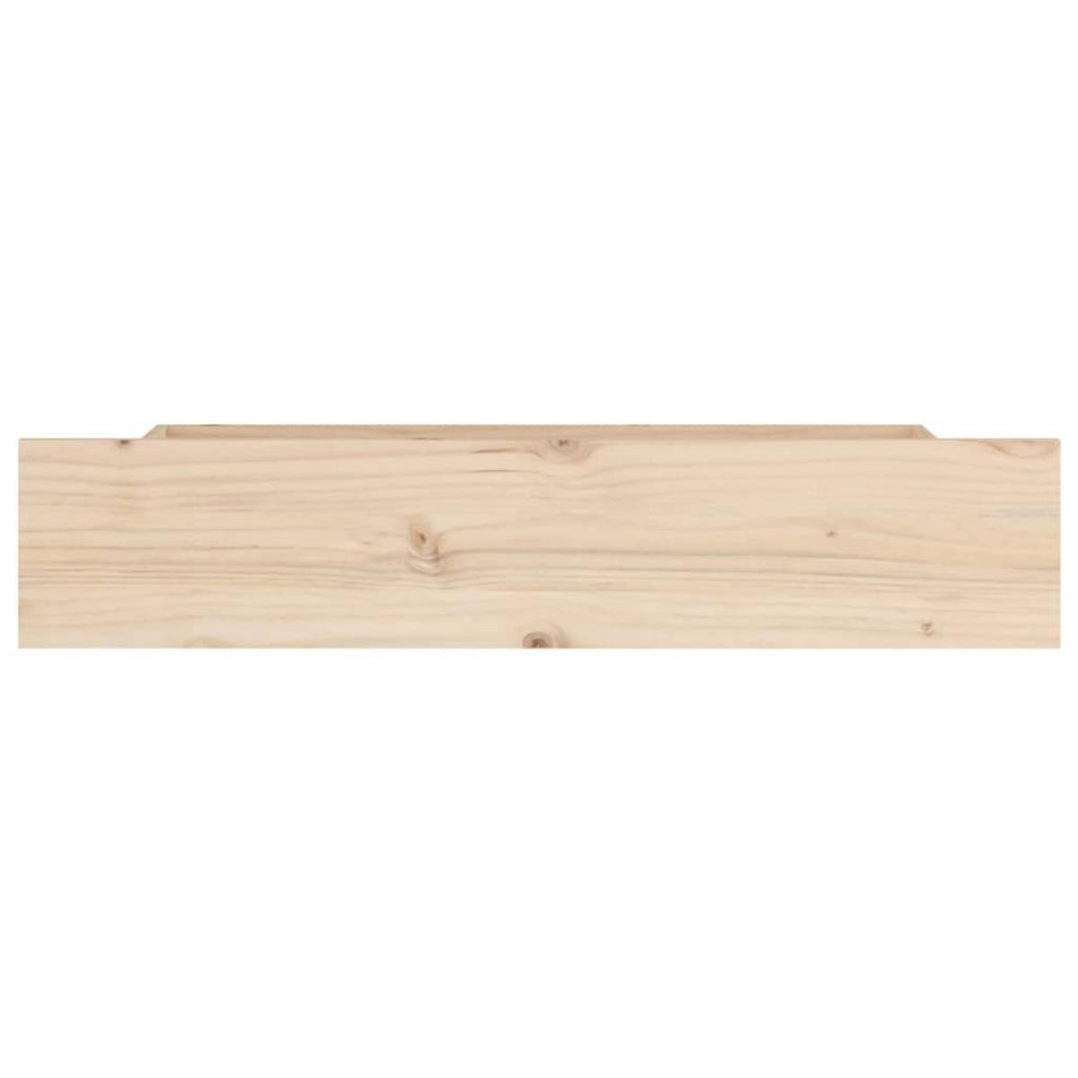 BETTSCHUBLADEN 4 Stk. Massivholz Kiefer - Braun, Holz - vidaXL