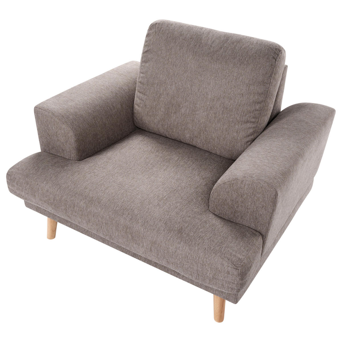 SESSEL Stoff Braun Kildal - Braun, Textil (114/90/96cm) - Beliani