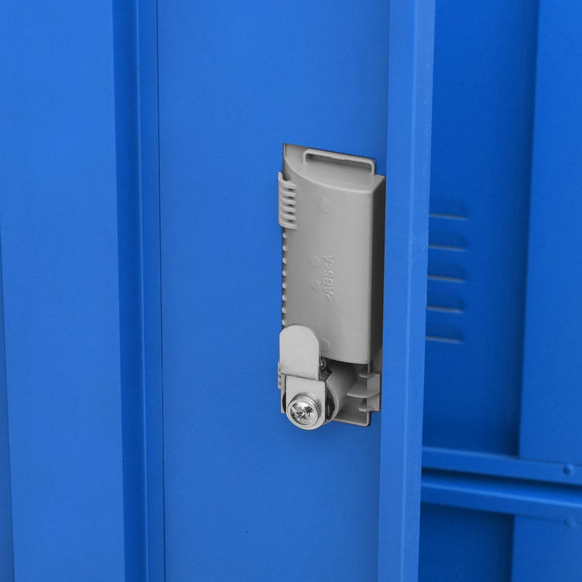 SCHLIESSFACHSCHRANK Hellgrau Und Blau 90/45/92,5 Cm Stahl - Blau, Metall (45/92.5/90cm) - vidaXL