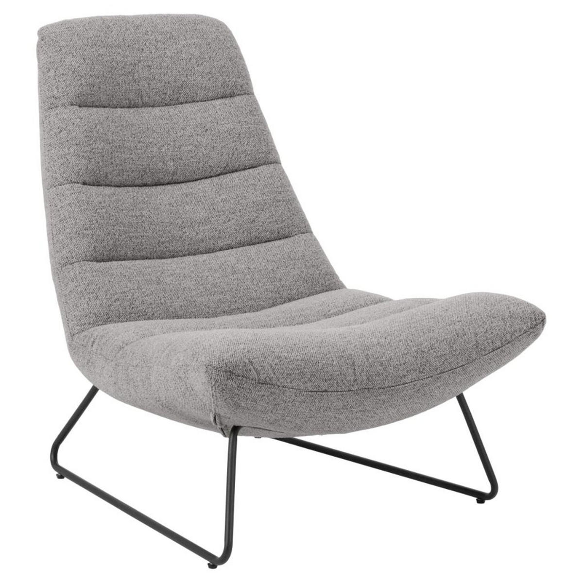 SESSEL Forgents Grau - Grau, Textil/Metall (82.5/97/93cm) - Selsey