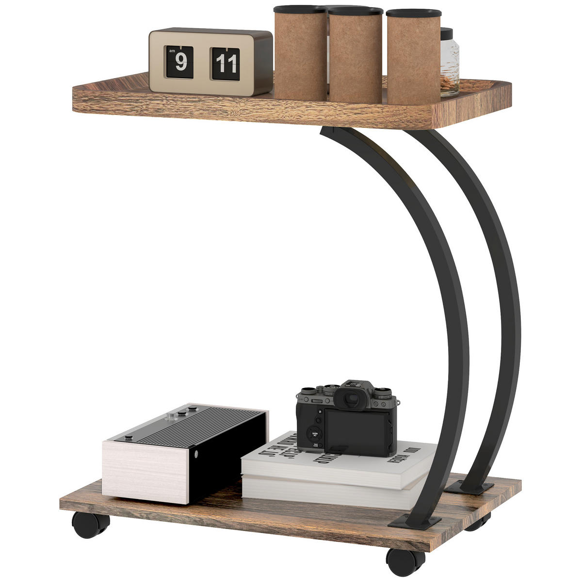 BEISTELLTISCH Braun 1 Stück - Braun, Naturmaterialien (52/34/60cm) - GiPP