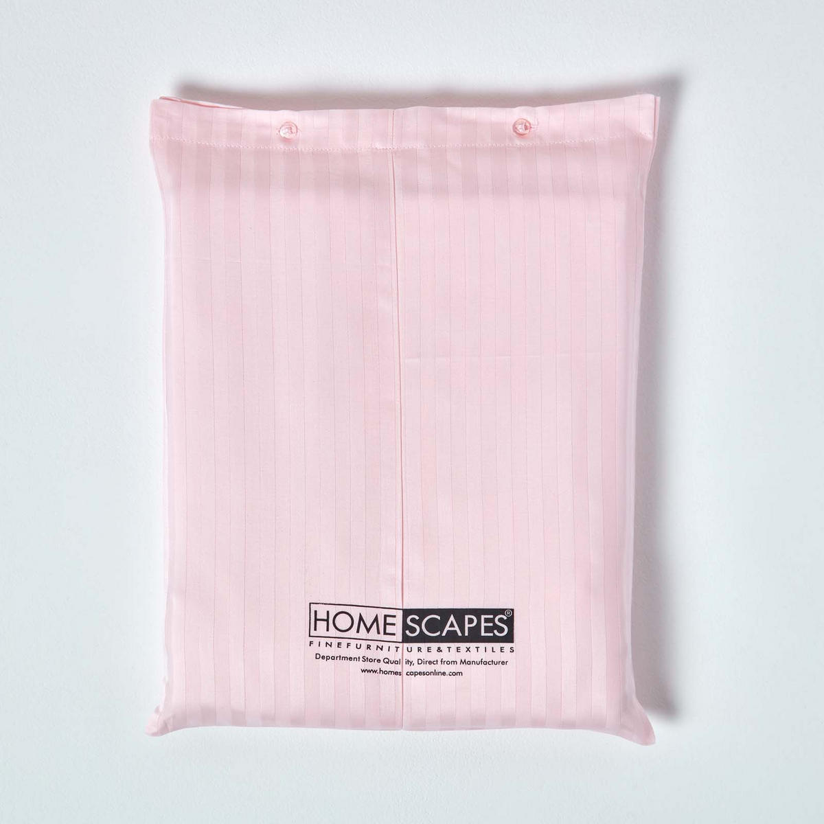 SPANNBETTLAKEN Damast gestreift, 100% Ägyptische Baumwolle - Rosa, Textil (120/190cm) - Homescapes