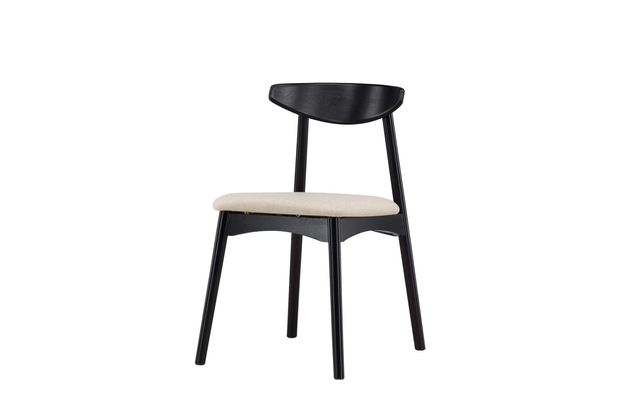 ESSZIMMERSTUHL VEN Schwarz 47x54x80 cm - Schwarz, Holz (47/80/54cm) - FURNLUX