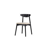 ESSZIMMERSTUHL VEN Schwarz 47x54x80 cm - Schwarz, Holz (47/80/54cm) - FURNLUX