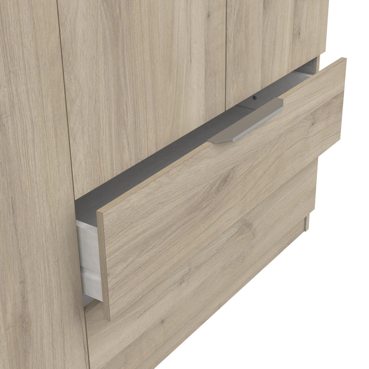 SCHRANK, 4 Türen - GHOST - Eiche - 157,3 x 51,1 x 203 cm - Beige, Holz (51.1/203/157.3cm) - Demeyere