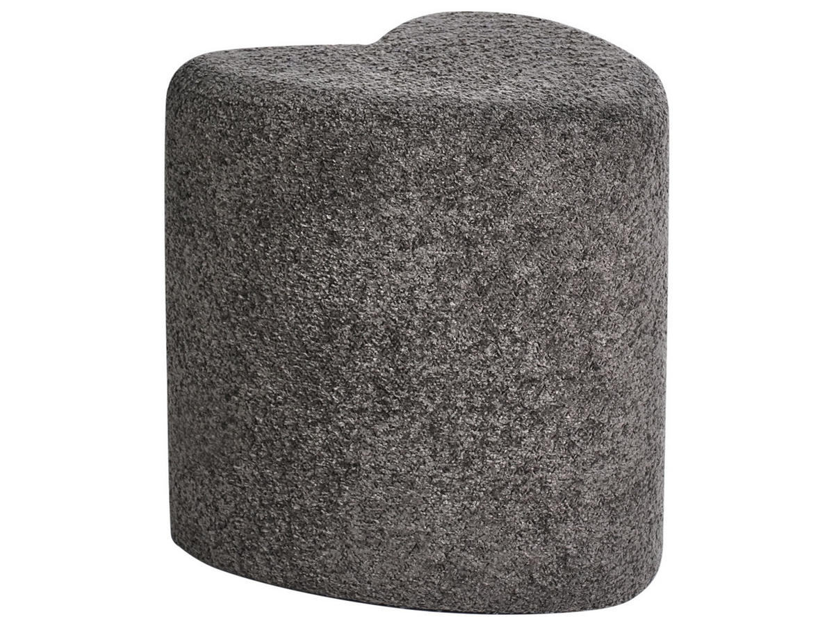 POUF Dunkelgrau Scotia - Dunkelgrau, Textil (40/44/33cm) - Beliani