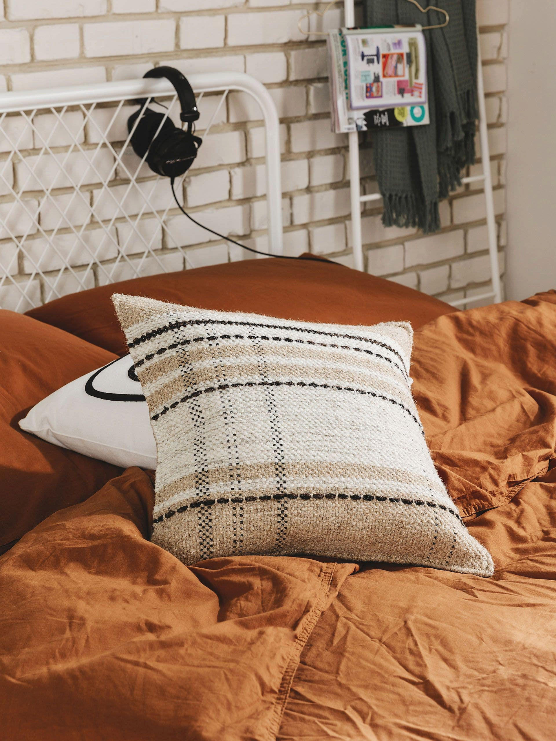 KISSENBEZUG Bahati Beige 45x45 cm - Beige, Textil (45/45cm) - benuta Pop