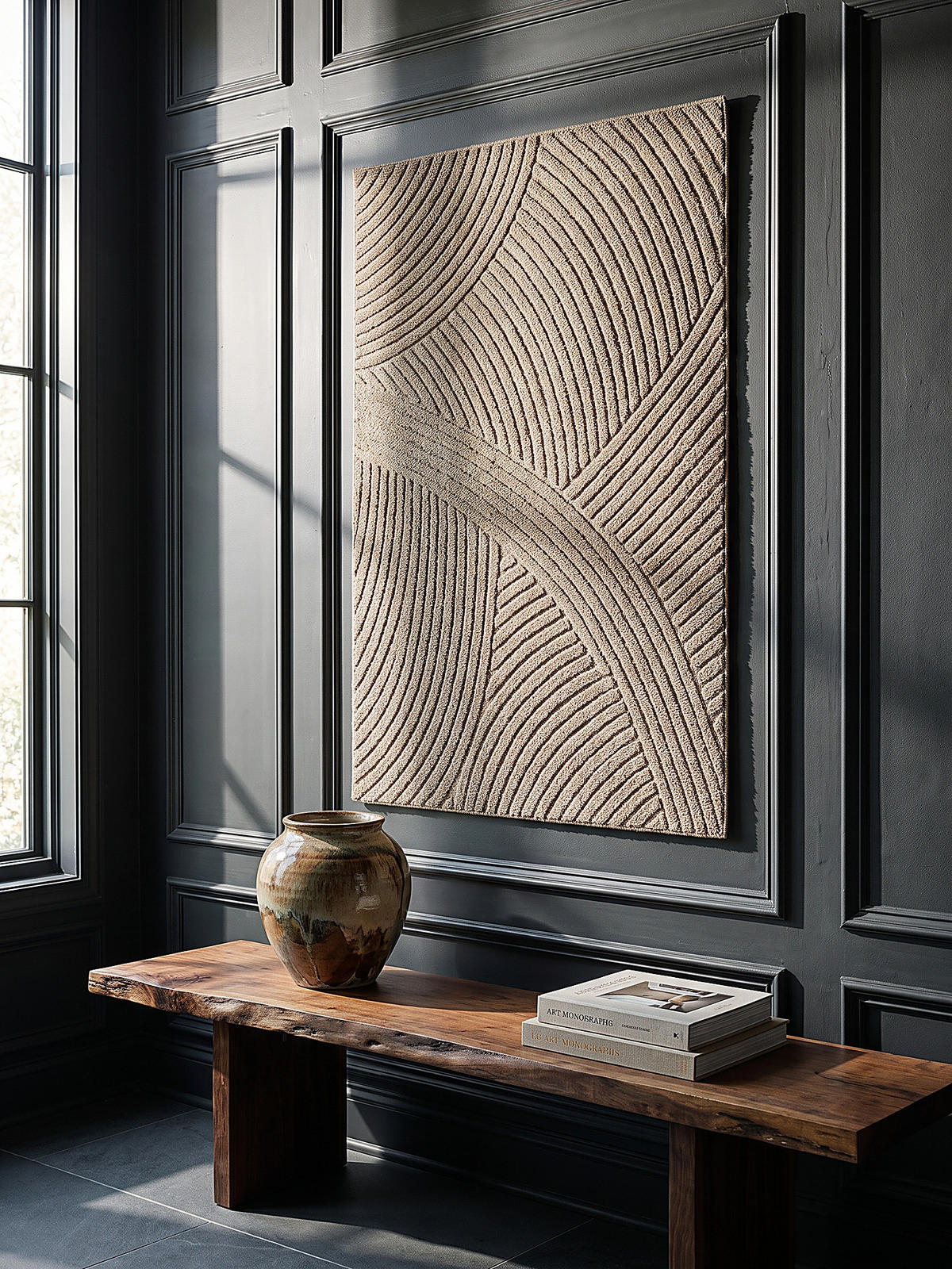 FLACHWEBTEPPICH Geometrisch TOCE Polypropylen Natur 200 x 280 cm - Beige, Textil (200/280cm) - KADIMA DESIGN