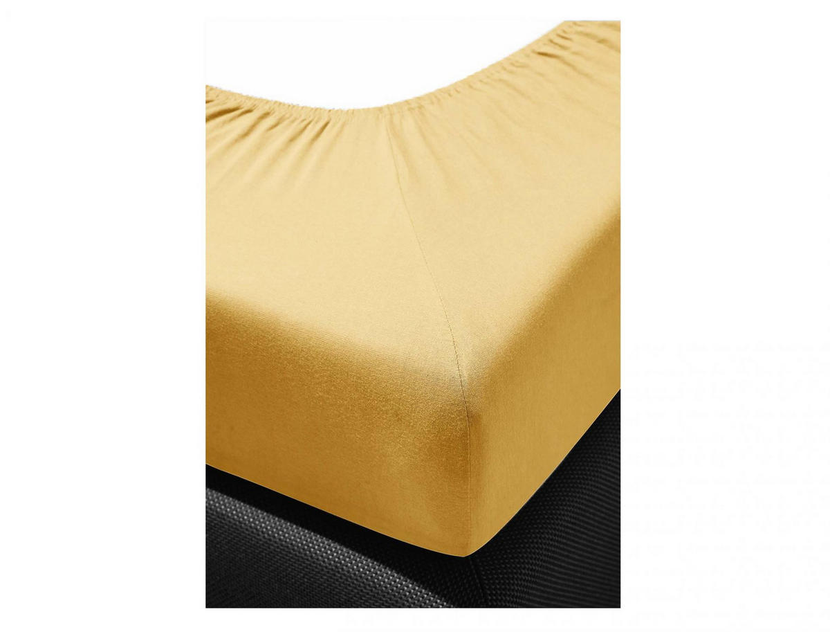 SPANNBETTTUCH MERKUR 0006 - Gelb, Textil (100/200cm) - Irisette