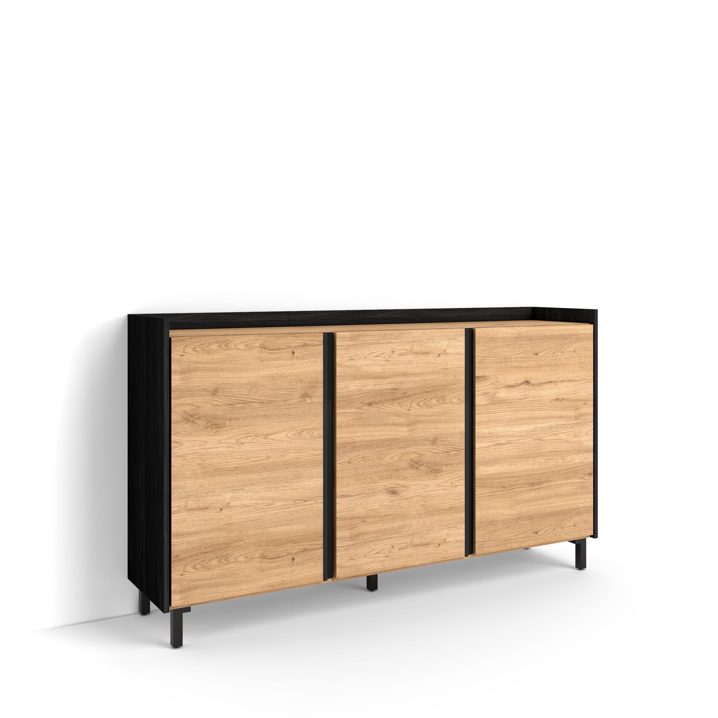 Skraut Home Sideboard, Eiche 156x91x35 cm