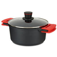 TOPF Molten Ø 25 cm mit Deckel - Schwarz, Metall (32.5cm) - Kinvara