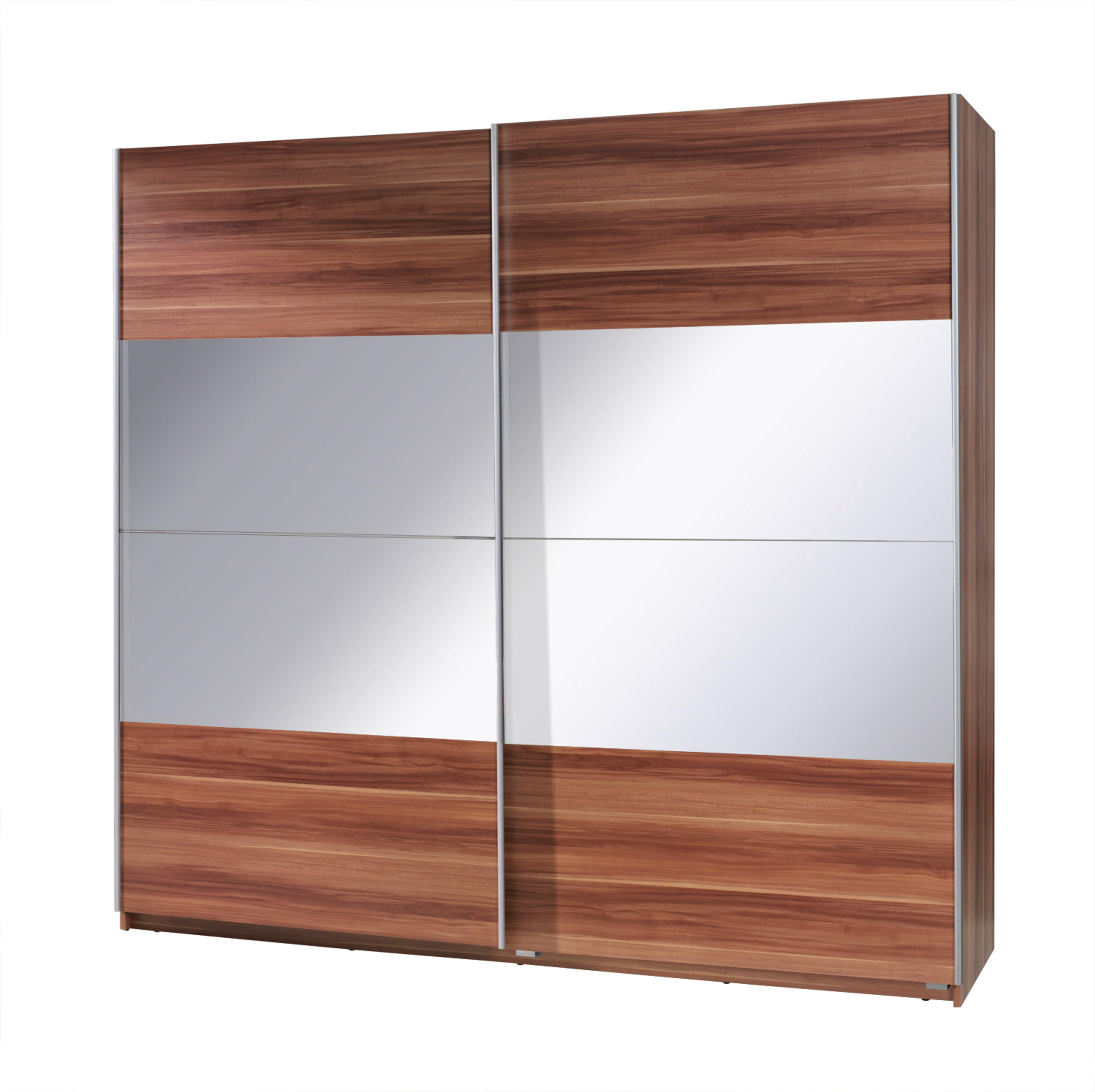 SCHIEBETÜRENSCHRANK - Kleiderschrank Corse 2 Pflaume - Pflaume, Holzwerkstoff (255/211/63cm) - Möblo