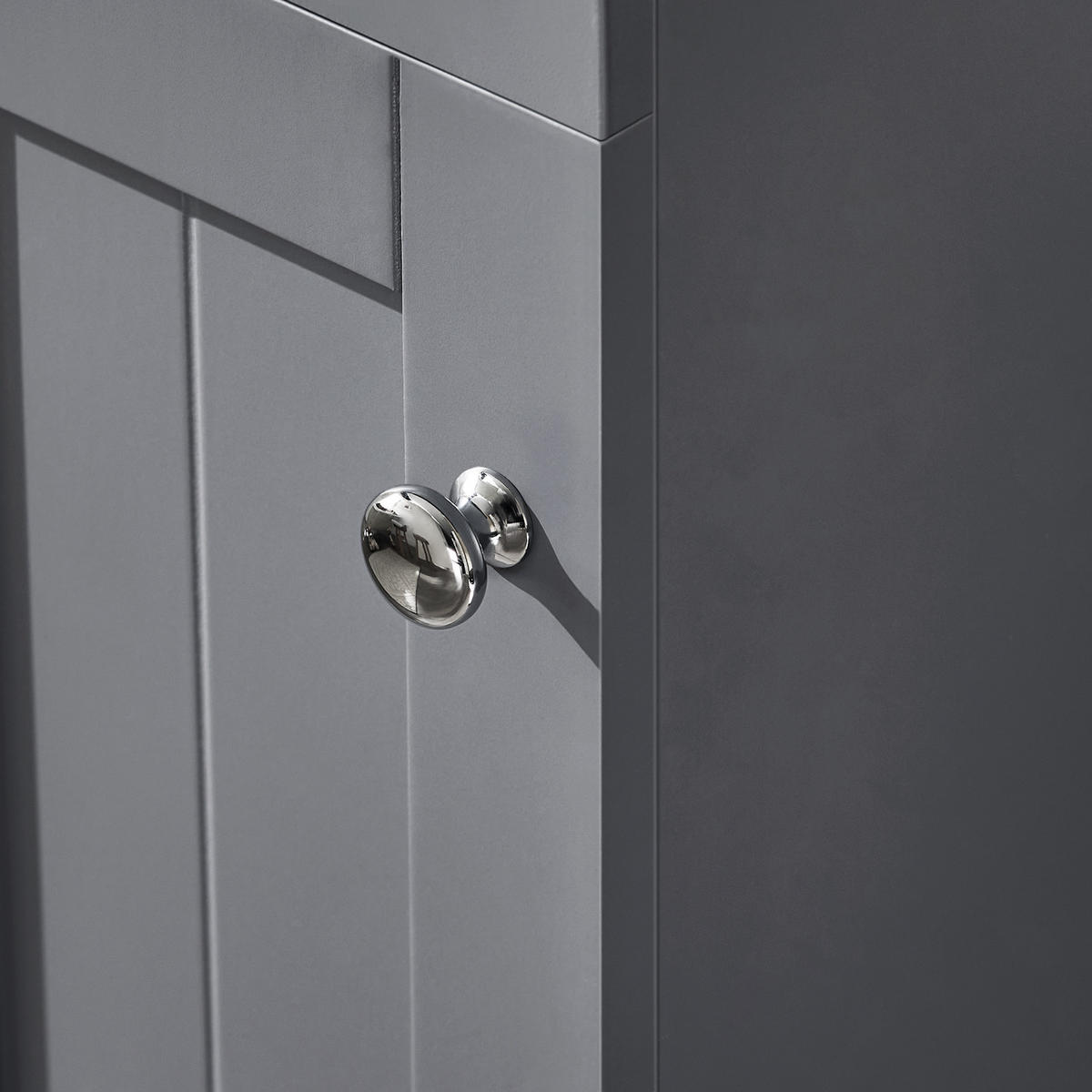 NISCHENSCHRANK mit Rollen Grau - Grau, Holzwerkstoff (20/70/65cm) - SoBuy