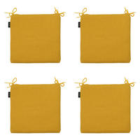 SITZKISSEN Canvas 40/40 cm 4er-Set - Gelb, Textil (40/4/40cm) - Madison