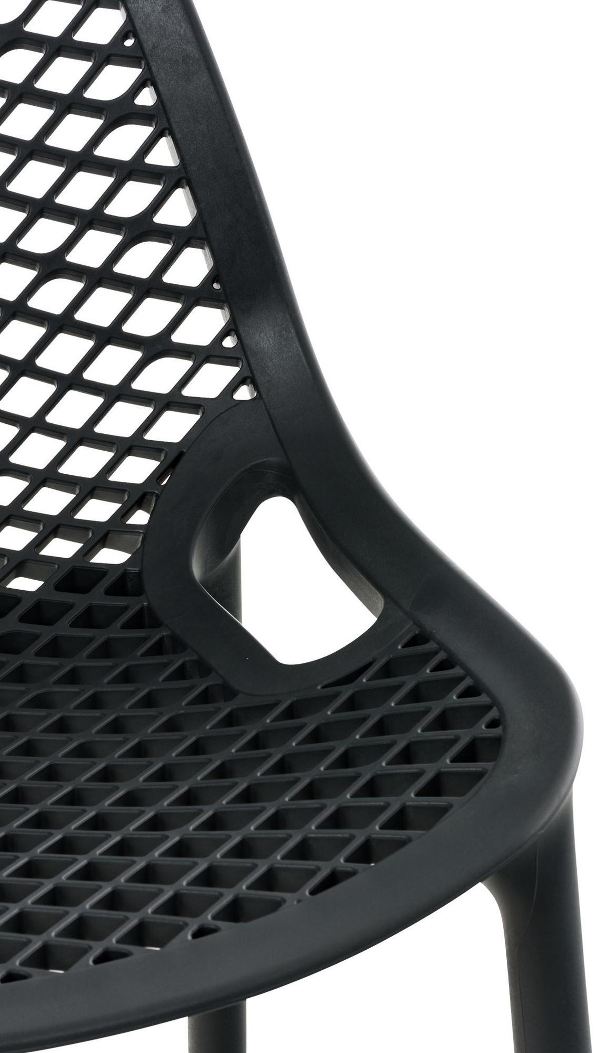 BARHOCKER 2er Set Kunststoff Schwarz - Schwarz, Kunststoff (45/105/53cm) - CLP