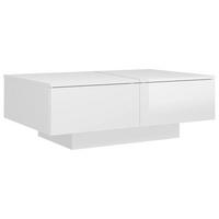 COUCHTISCH Hochglanz-Weiß 90x60x31 cm Holzwerkstoff - Weiß, Holzwerkstoff (60/90/31cm) - furnicato