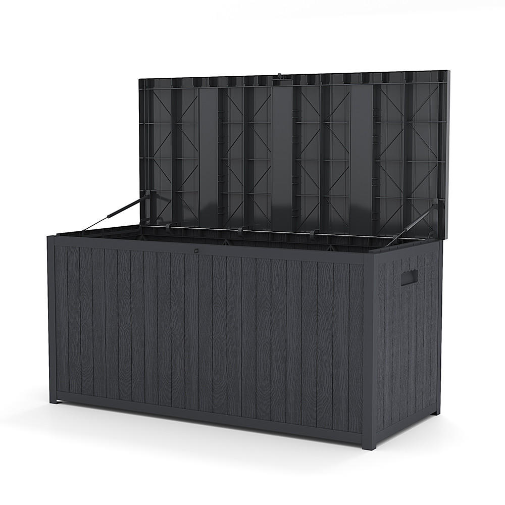GARTENBOX 430L Abschließbar Wasserdicht Kunststoff Grau - Grau, Kunststoff (125/61.5/56cm) - Livingandhome