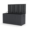 GARTENBOX 430L Abschließbar Wasserdicht Kunststoff Grau - Grau, Kunststoff (125/61.5/56cm) - Livingandhome