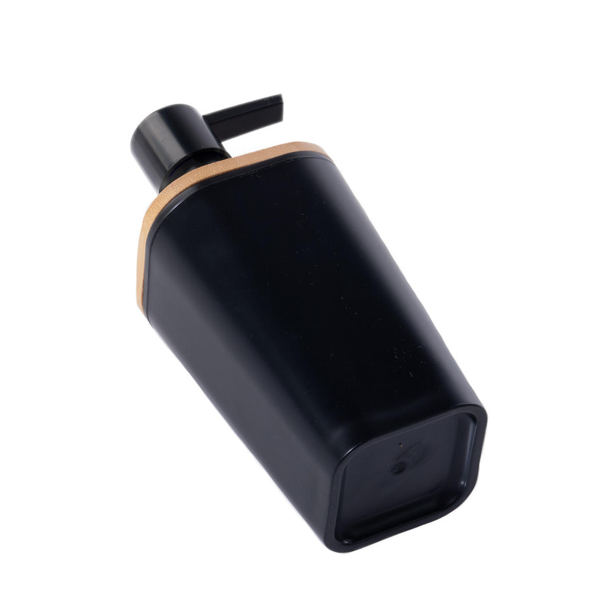FLÜSSIGSEIFENSPENDER mit Pumpe 7,3/7,5/17,5 cm - Schwarz, Kunststoff (7.5/17.5/7.3cm) - 5five Simply Smart