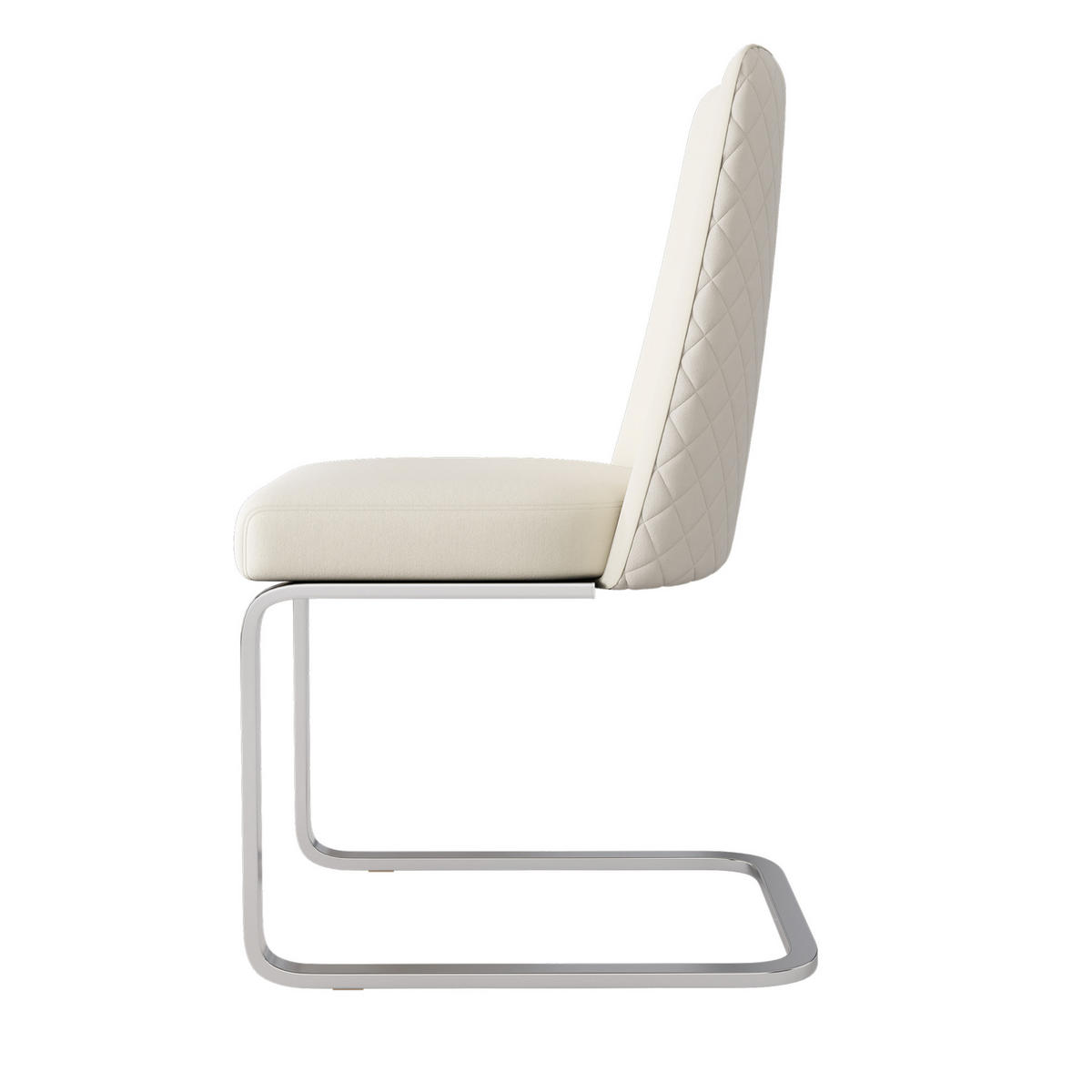 ESSZIMMERSTUHL 4er-Set Samt Beige mit Metallbeinen - Beige, Metall (45/88/52.1cm) - Meubliv