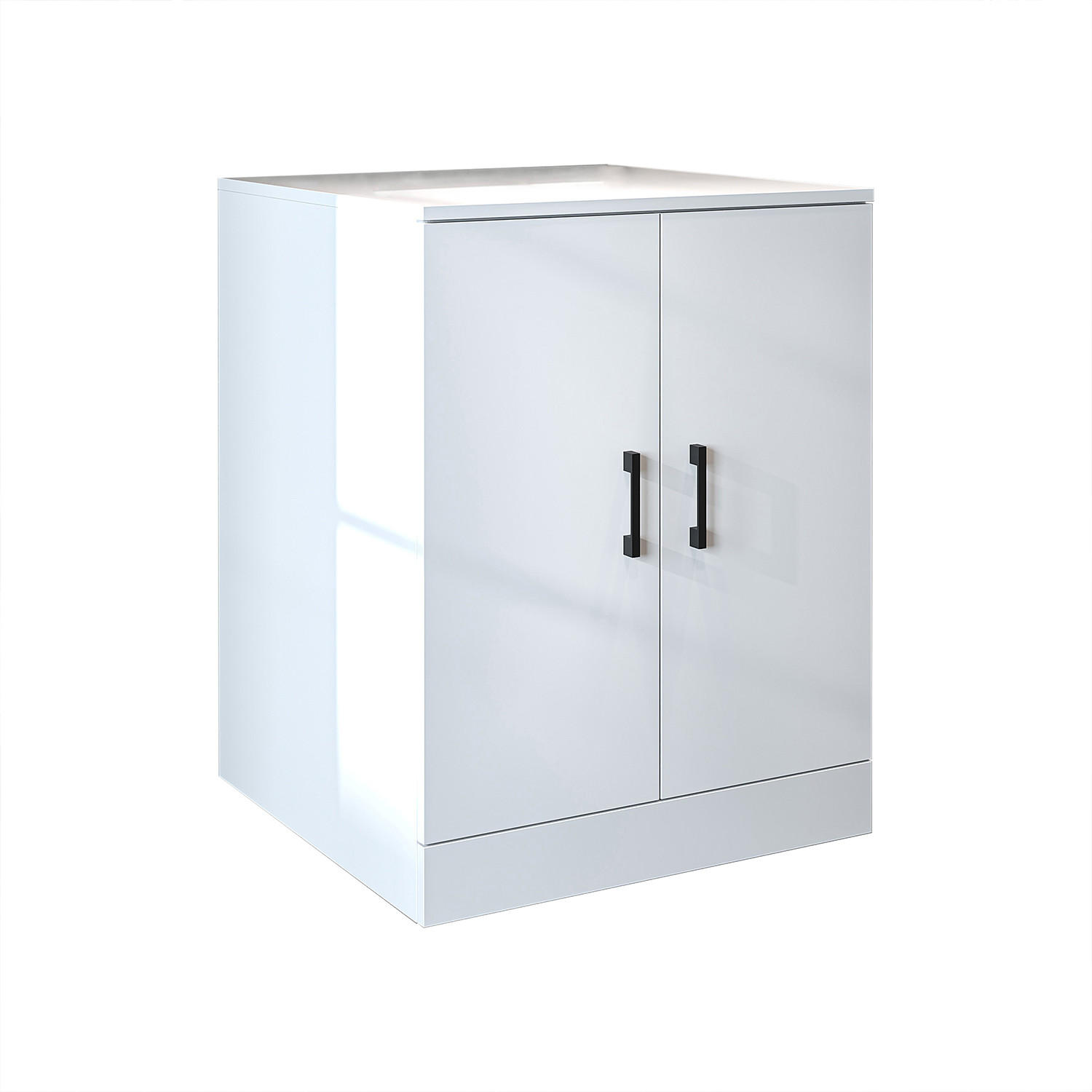 WASCHMASCHINENSCHRANK Atlantic II 70cm Breit, 90cm Hoch - Weiß, Holzwerkstoff (70/90/69cm)