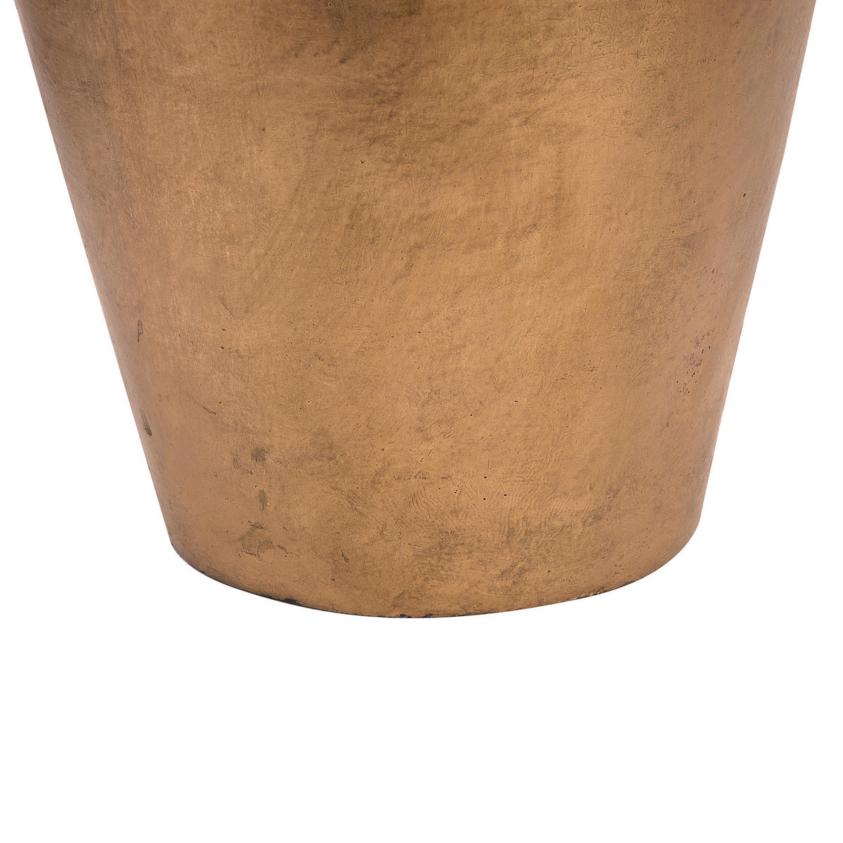 DEKOVASE Terrakotta gold Lorca - Goldfarben, Stein (48cm) - Beliani