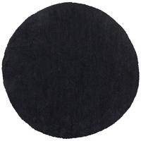 SHAGGY-TEPPICH Demre 140/140 cm - Schwarz, Kunststoff (140/140cm) - Beliani