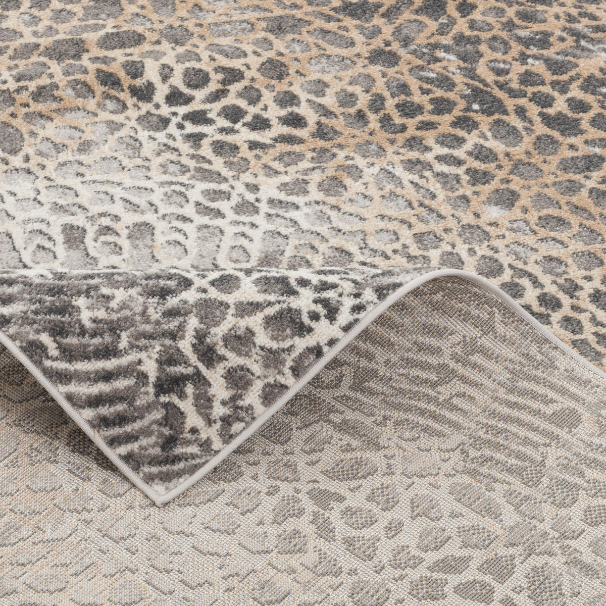 DESIGNER TEPPICH MODERNE ORIENT VINTAGE KLASSIK - Taupe, Textil (140/200cm) - Pergamon