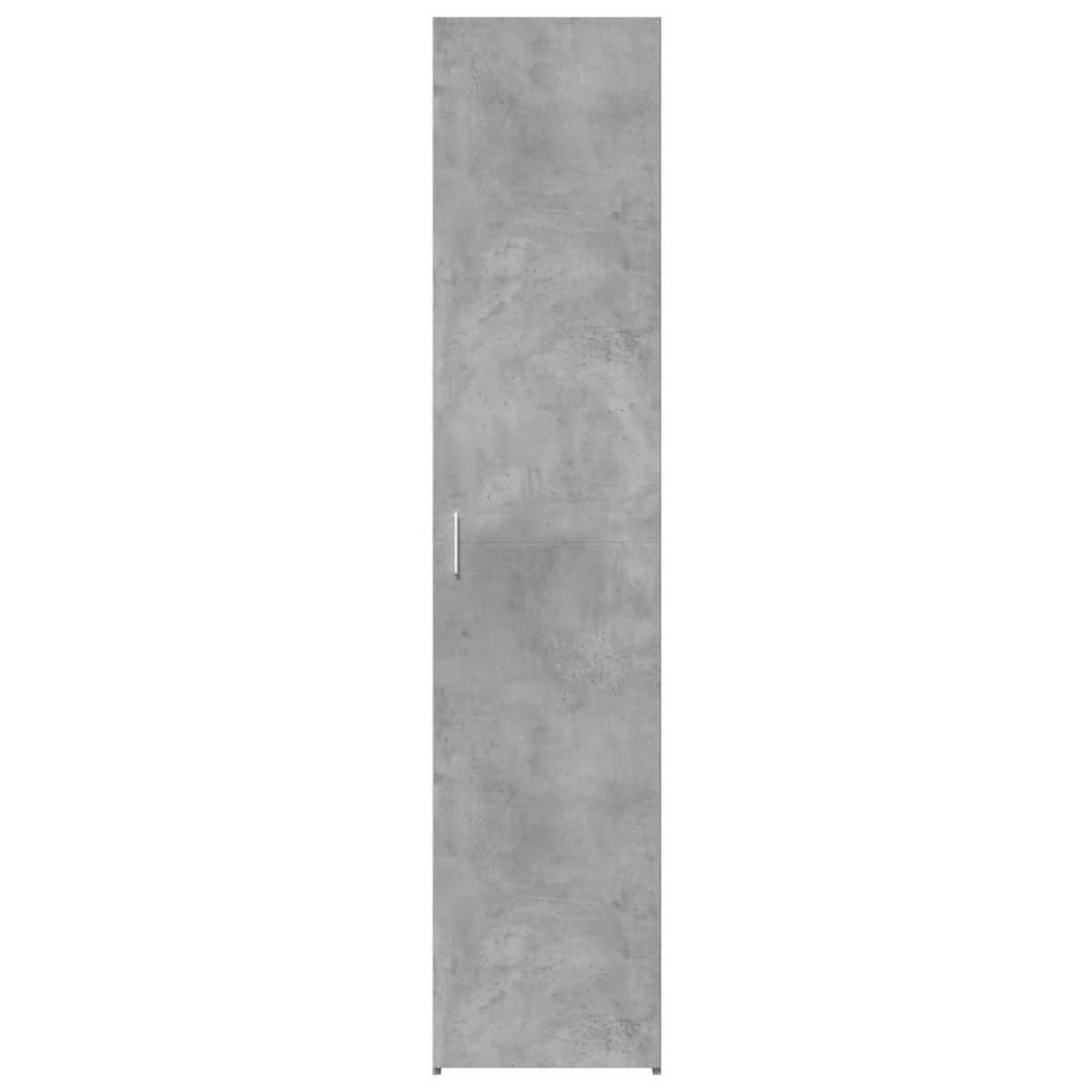 HIGHBOARD Betongrau 40/42,5/185 Cm Holzwerkstoff - Grau, Holzwerkstoff (42.5/185/40cm) - vidaXL