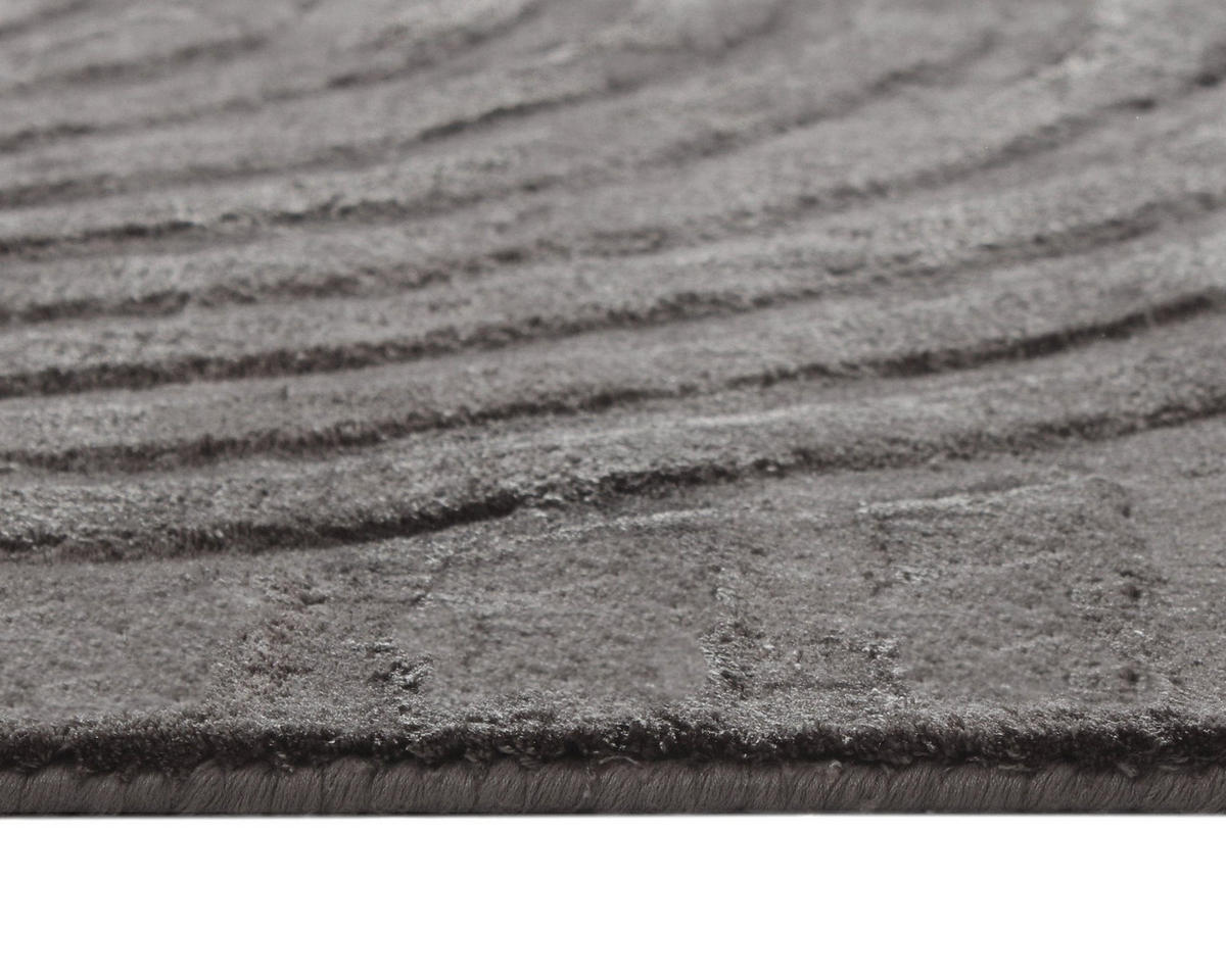 TEPPICHE Viskose Anthrazitgrau 230cm - Anthrazit, Textil (230/160cm) - Sia Home