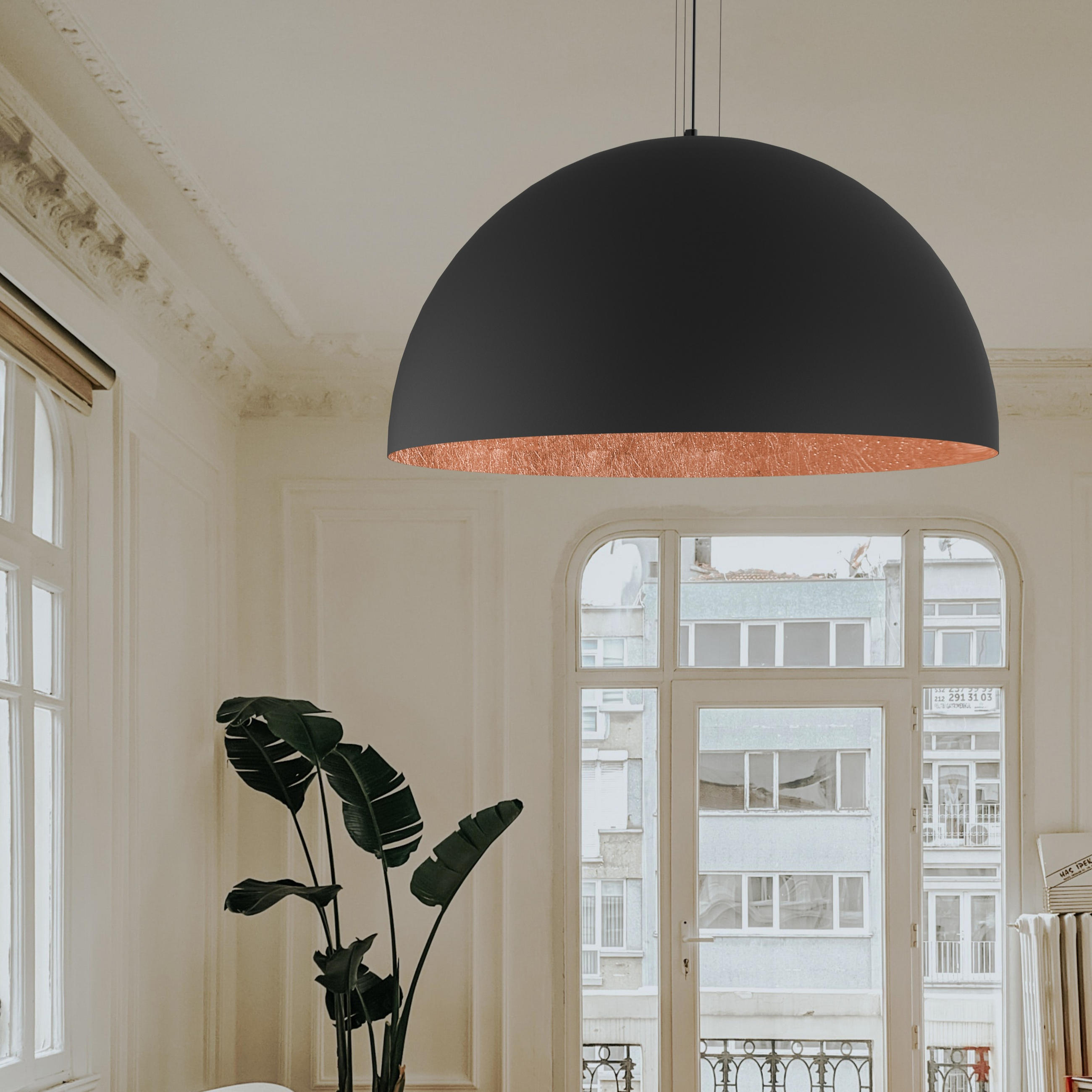 HÄNGELEUCHTE - Kupferfarben, Metall (80/80/40cm) - Lumicom