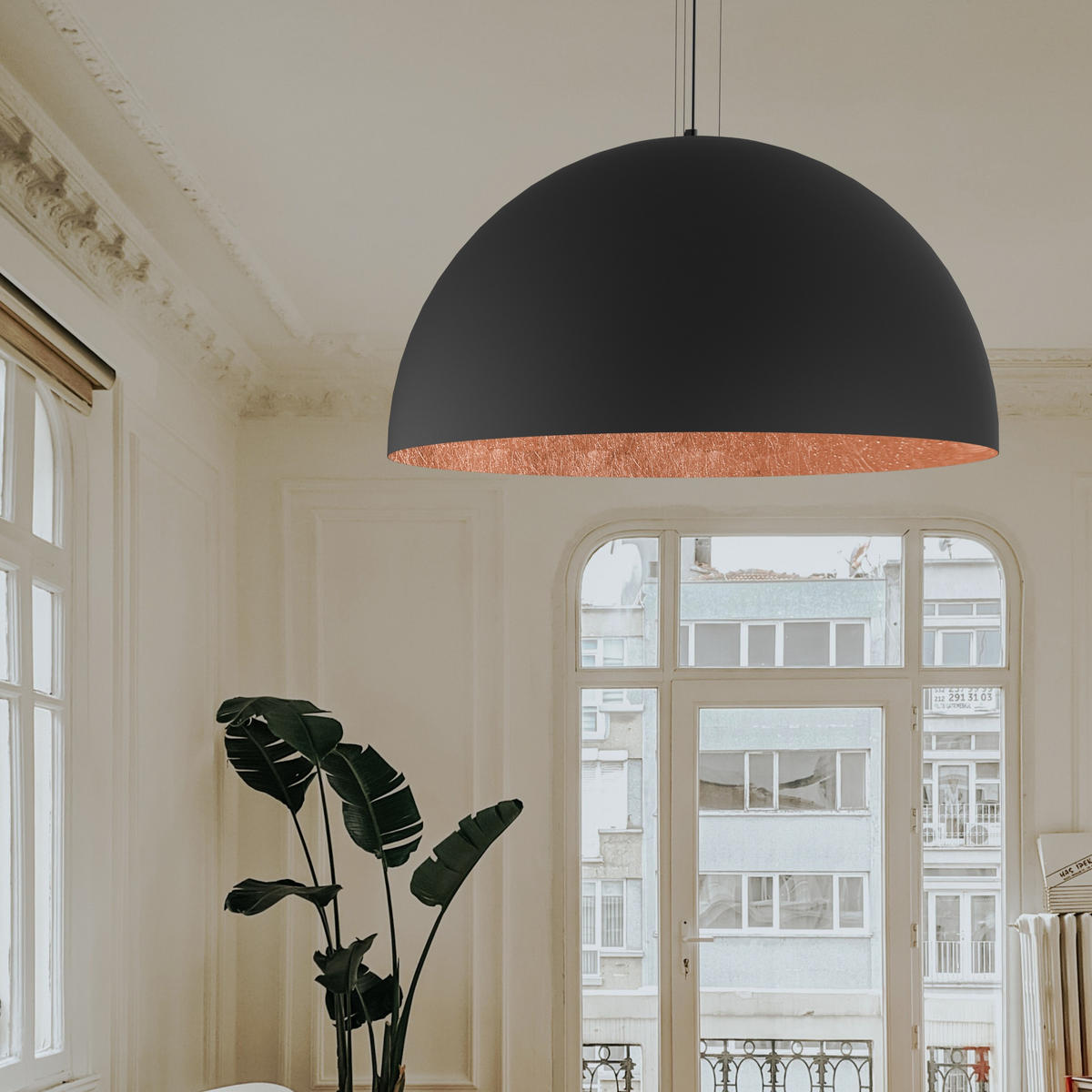 HÄNGELEUCHTE - Kupferfarben, Metall (80/80/40cm) - Lumicom