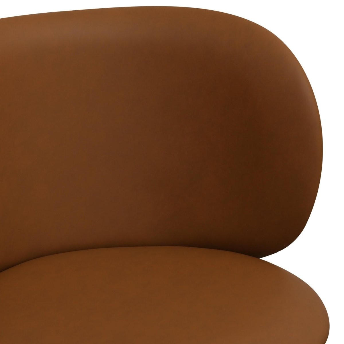 DREHSTUHL höhenverstellbar in Kunstleder Cognacbraun - Schwarz/Braun, Textil/Metall (57/71/56cm) - Furnhouse