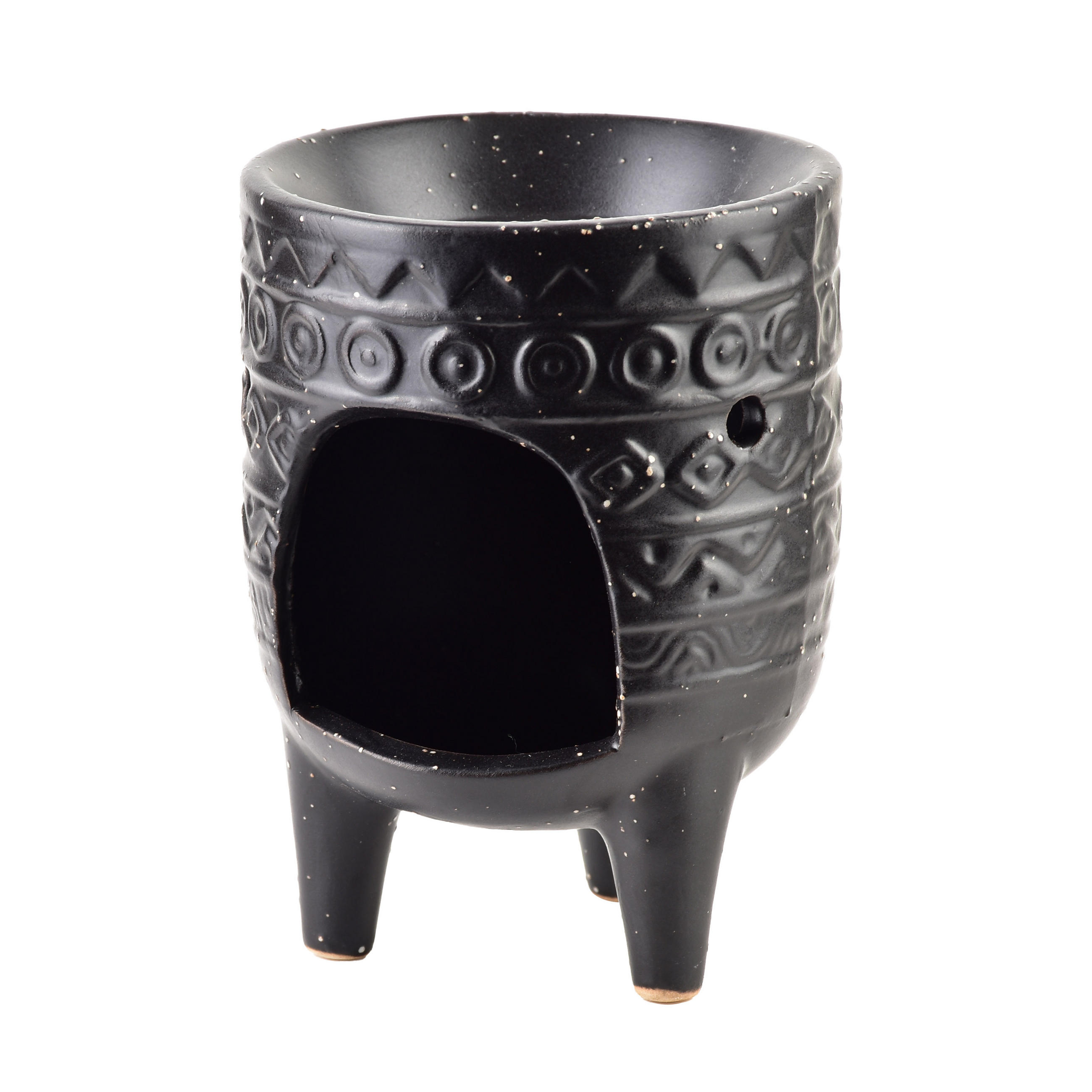 DUFTLAMPE Basic Schwarz 9/9/13 cm Keramik - Schwarz, Keramik (13cm) - Mondex