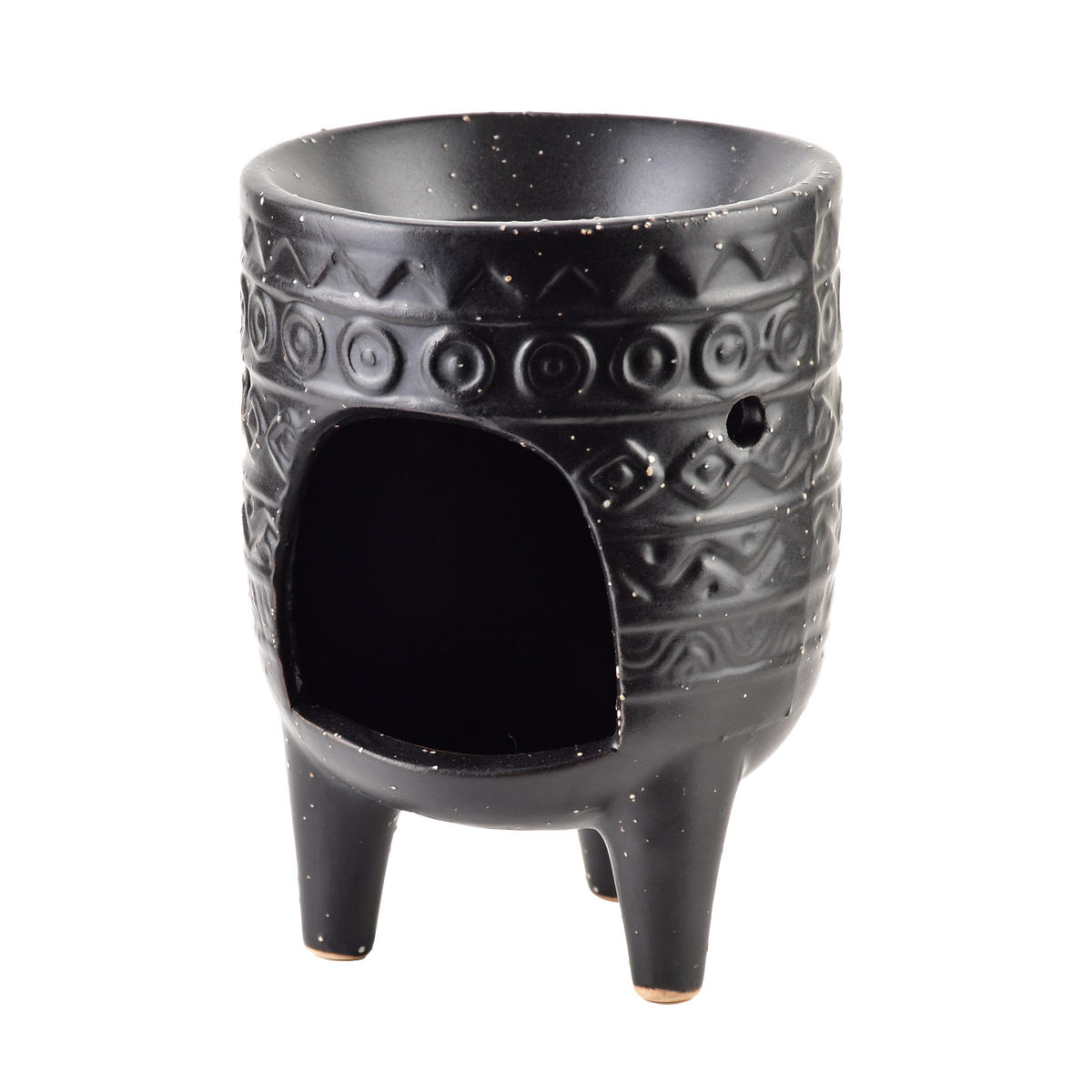 DUFTLAMPE Basic Schwarz 9/9/13 cm Keramik - Schwarz, Keramik (13cm) - Mondex