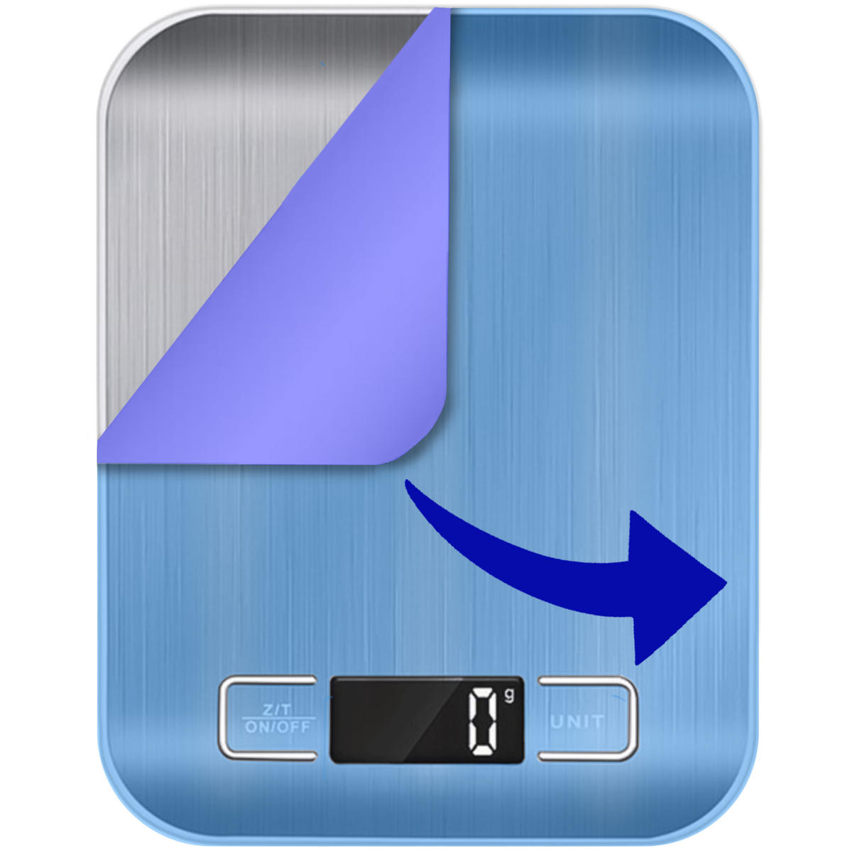 KÜCHENWAAGE - Silberfarben, Metall - KRUMAD