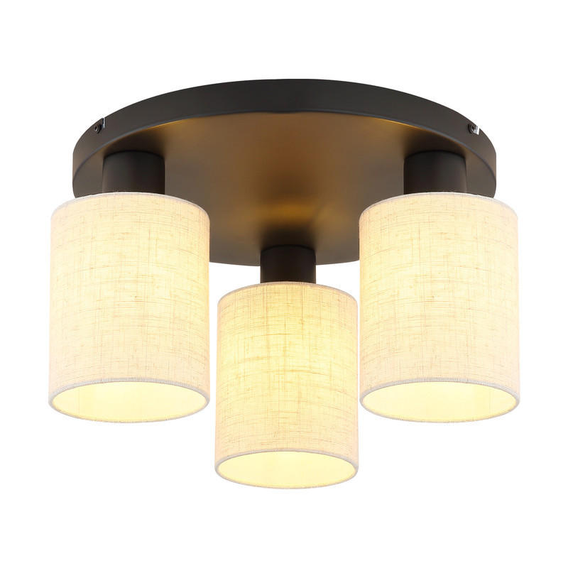 DECKENLEUCHTE CAROLINE Ⅲ 35/35/23 cm - Schwarz, Metall (35/35/23cm) - Nettlife